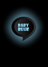 Baby Blue Button In Black V.4