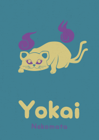 Yokai Nekomata beige magic