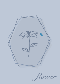 花 <水晶> 冰藍