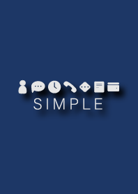Simple Theme Navy Shadow Stripe