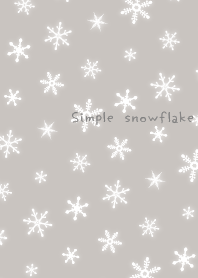 シンプルな雪の結晶-北欧風＠冬特集