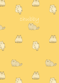 Chubby Cat4 on light yellow