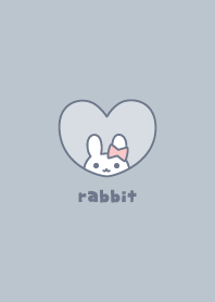 Rabbits Ribbon / Dullness Blue
