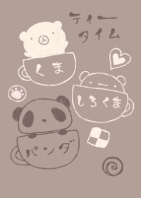 kuma sirokuma panda tea time 7