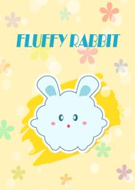 Fluffy blue rabbit