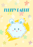 Fluffy blue rabbit