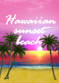 Hawaiian sunset beach