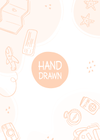 Hand Drawn Travel Light Apricot