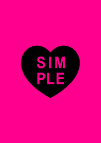 SIMPLE HEART SEAL(black pink)V.3