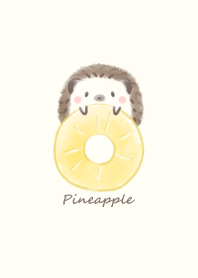 Hedgehog and Pineapple -beige-