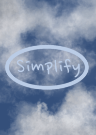 Simplify blue sky