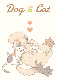 Animal 006-2 (dog+cat/Beige)