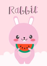 Simple Cute Pink Rabbit V.2
