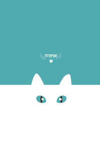 Simple design white cat