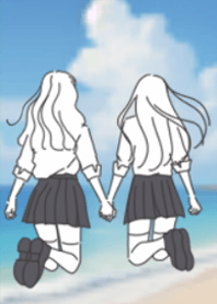 ◉オシャレ可愛い空と女の子◉