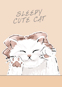 Sleepy cute cat(眠たげ猫)