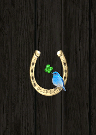 運気アップ！幸運【蹄鉄＆青い鳥＆4つ葉】