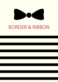 BORDER & RIBBON -Black 4-