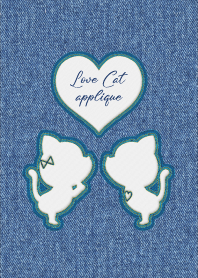 Love Cat Applique.