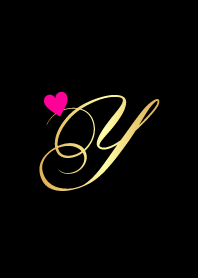 Gold initial - Y -