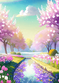Beautiful real scenery(Spring-727)