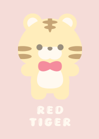 Simple Cute Tiger [Red&Beige]