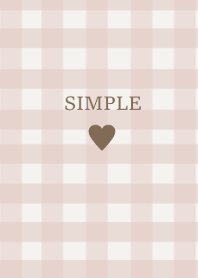 SIMPLE HEART :)check pinkbrown