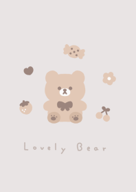 可愛的熊 /gray beige