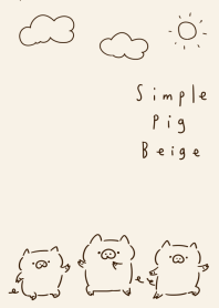 Simple pig beige.