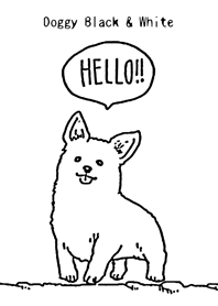 Doggy Black & White