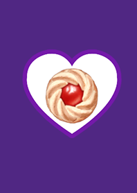 Cute cookie purple