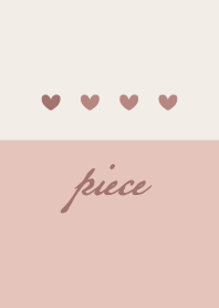 Pink beige <Heart>