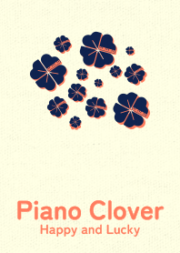 Piano clover 濃藍