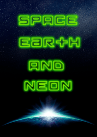 space and neon