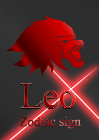 Zodiac signs Leo2 Red Black2