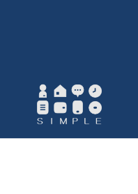 シンプル（white blue)V.745