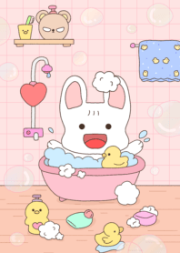 Duck cute rabbit