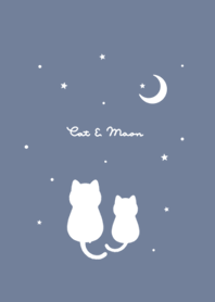 貓和星空 /blue gray
