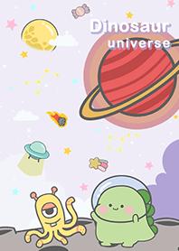 浩瀚宇宙-恐龍與外星人-月球-淺紫色