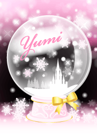 Yumi-Snow dome-Pink-