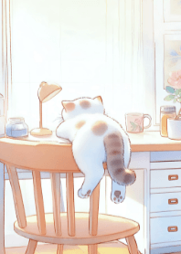 Cute Kitten in a Cozy Room V.6