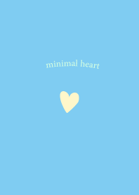 Simple Mini Mini Heart lightblue x cream