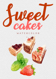 Sweet Cake by watercolor