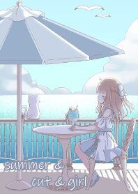 Summer & Cat & Girl
