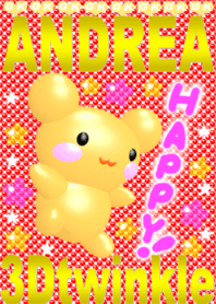 3D "ANDREA" Shining&Twinkle Star Theme