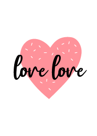 'Love Love' calligraphy theme