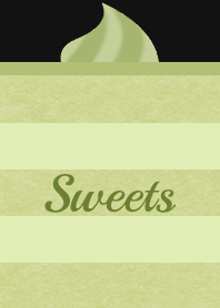 Sweets 002-2 (Matcha cake/Black L)