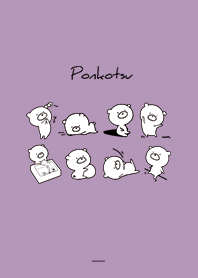สีม่วง : Monochrome ponkotsu 5