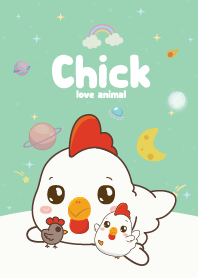 Chicken Cutie Galaxy Green