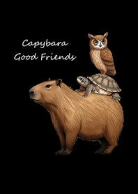 Capybara Good Friends(black)